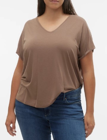 Tricou Vero Moda Curve, maro