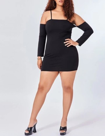 Rochie Scurta SHEIN CURVE, negru, 2XL