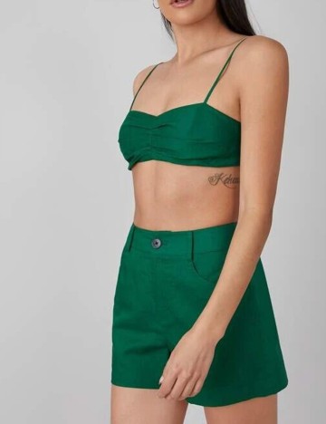 Top SHEIN, verde, M