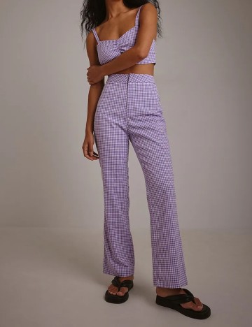 Pantaloni NA-KD, mov, 36