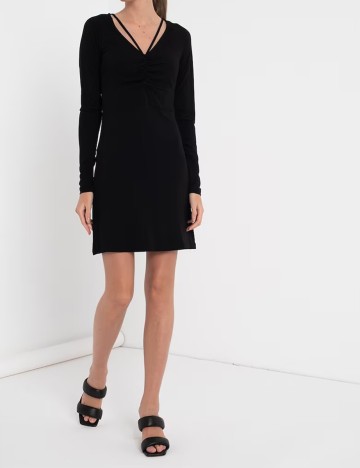 Rochie scurta NA-KD, negru, M