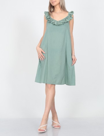 Rochie scurta Jacqueline de Yong, verde, 38