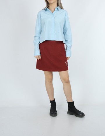 Fusta Tommy Jeans, rosu