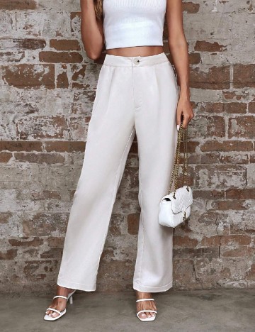 Pantaloni SHEIN, crem