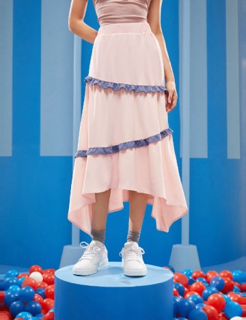 Fusta SHEIN, roz pal