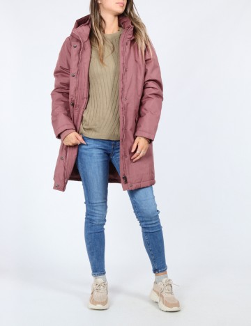 Geaca Only, roz pudra inchis