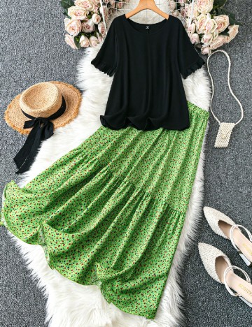 Compleu SHEIN CURVE, mix culori