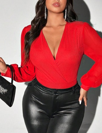 Body SHEIN CURVE, rosu