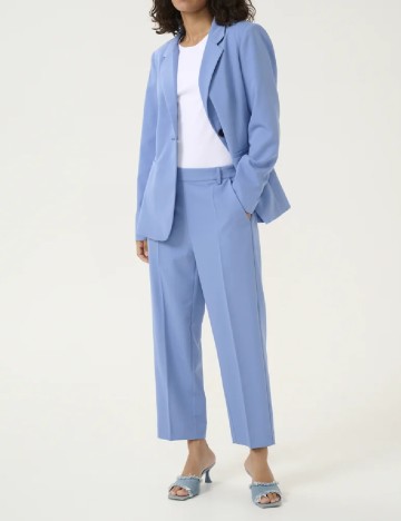 Pantaloni Kaffe, albastru