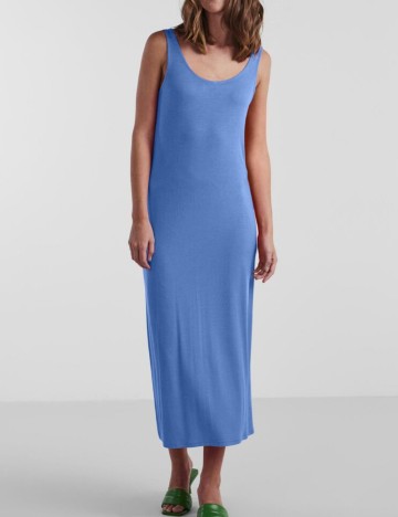 Rochie medie Pieces, albastru