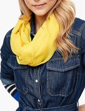 Esarfa circulara s.Oliver, galben