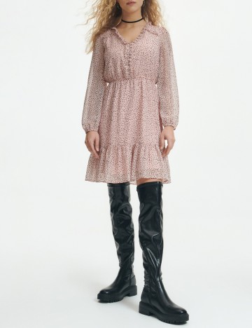 Rochie scurta Reserved, roz