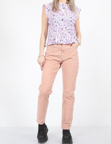 Pantaloni American Eagle, roz pudra