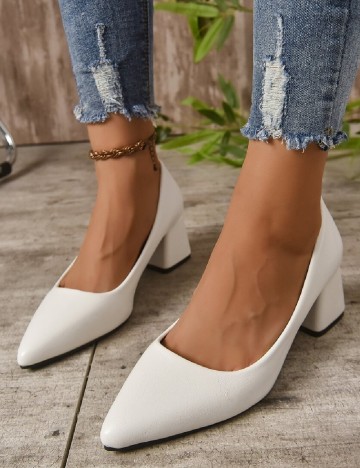 Pantofi SHEIN, alb