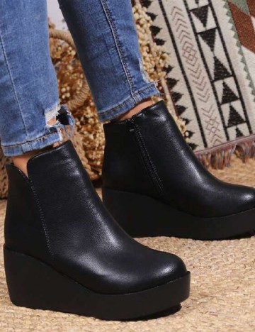 Botine SHEIN, negru