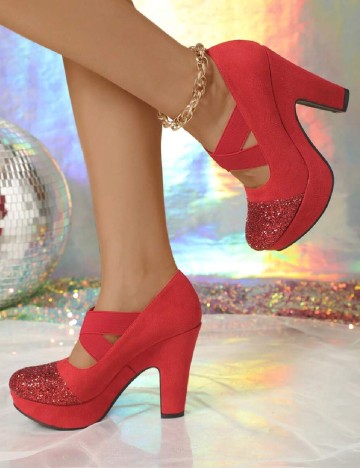 Pantofi SHEIN, rosu