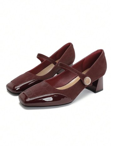 Pantofi SHEIN, visiniu