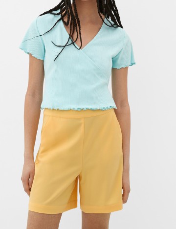 Pantaloni scurti Q/S, galben