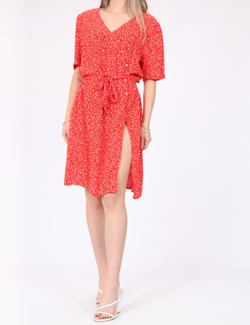 Rochie scurta Pieces, rosu