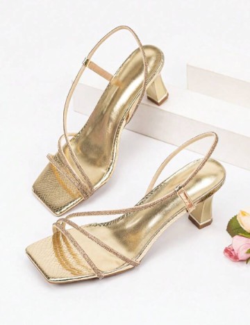 Sandale SHEIN, auriu