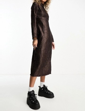 Rochie medie Native Youth, maro