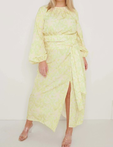 Fusta Pretty Lavish Curve, verde