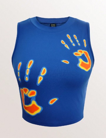 Top SHEIN, albastru
