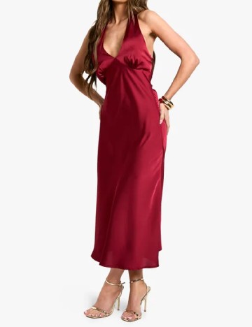 Rochie medie Boohoo, visiniu