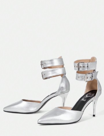 Pantofi SHEIN, argintiu