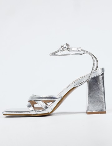 Sandale SHEIN, argintiu