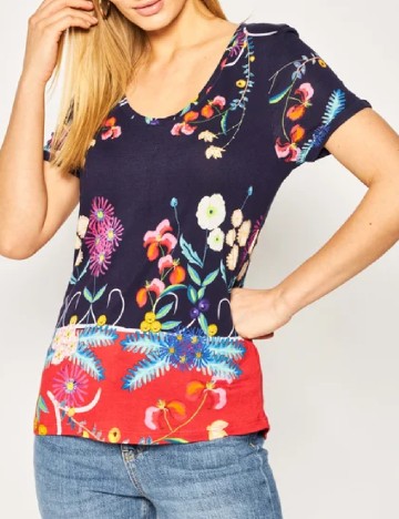 Tricou Desigual, albastru