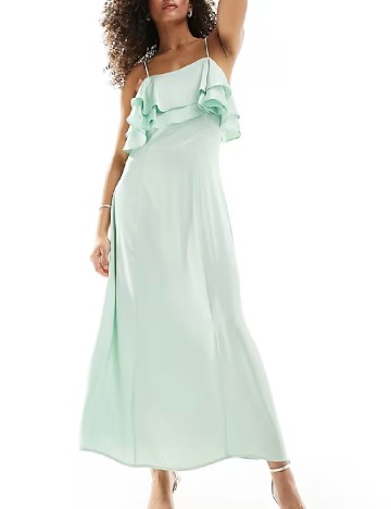 Rochie lunga Vila, verde