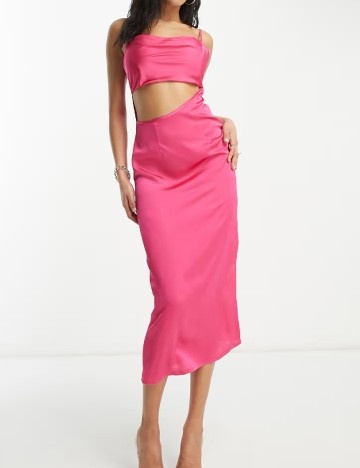 Rochie medie Public Desire, roz