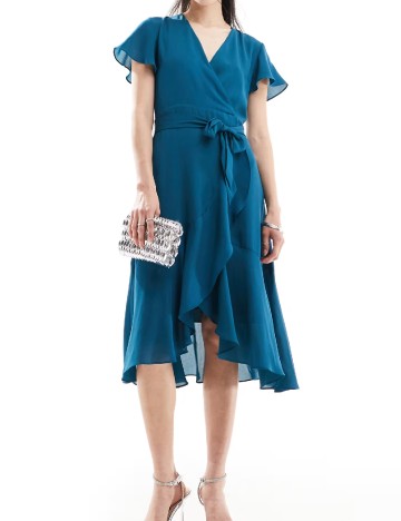 Rochie medie Style Cheat, albastru