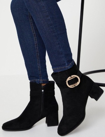 Botine PrettyLittleThing, negru