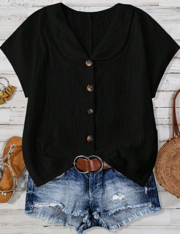 Bluza SHEIN CURVE, negru