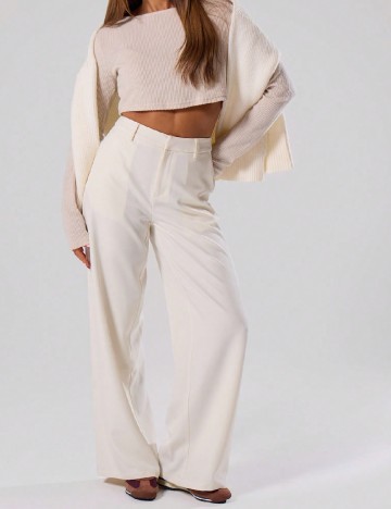 Pantaloni Musera, ecru