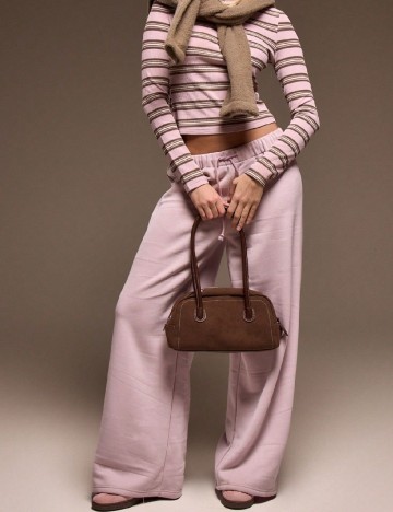 Pantaloni SHEIN, roz