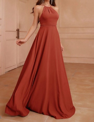 Rochie lunga SHEIN, caramiziu