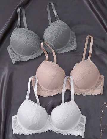 Set sutiene 3 bucati SHEIN, mix culori