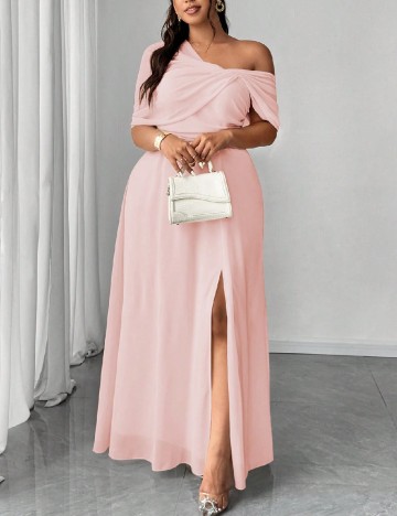 Rochie lunga SHEIN CURVE, roz