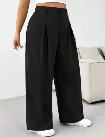 Pantaloni SHEIN CURVE, negru