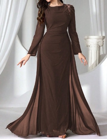 Rochie lunga SHEIN, maro