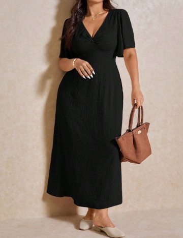 Rochie lunga SHEIN CURVE, negru