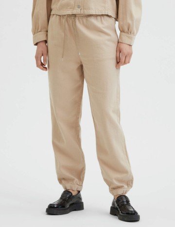 Pantaloni Selected Femme, crem