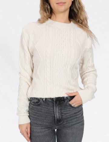 Pulover SHEIN, ecru