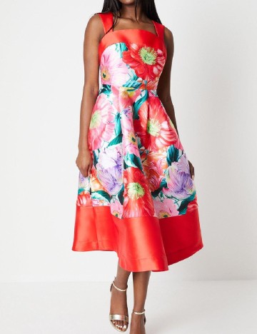 Rochie medie Coast, rosu