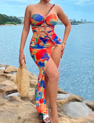 Rochie de plaja SHEIN, mix culori