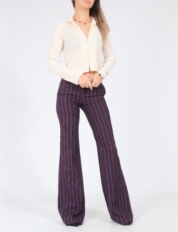 Pantaloni Bershka, mov