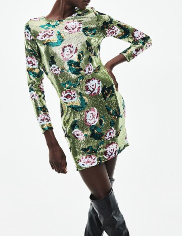 Rochie scurta Reserved, verde